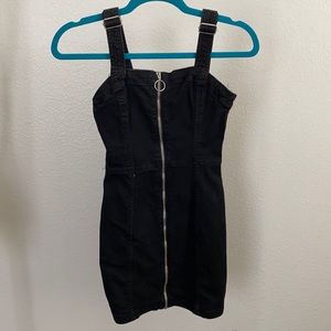 H&M Black Zip up Dress